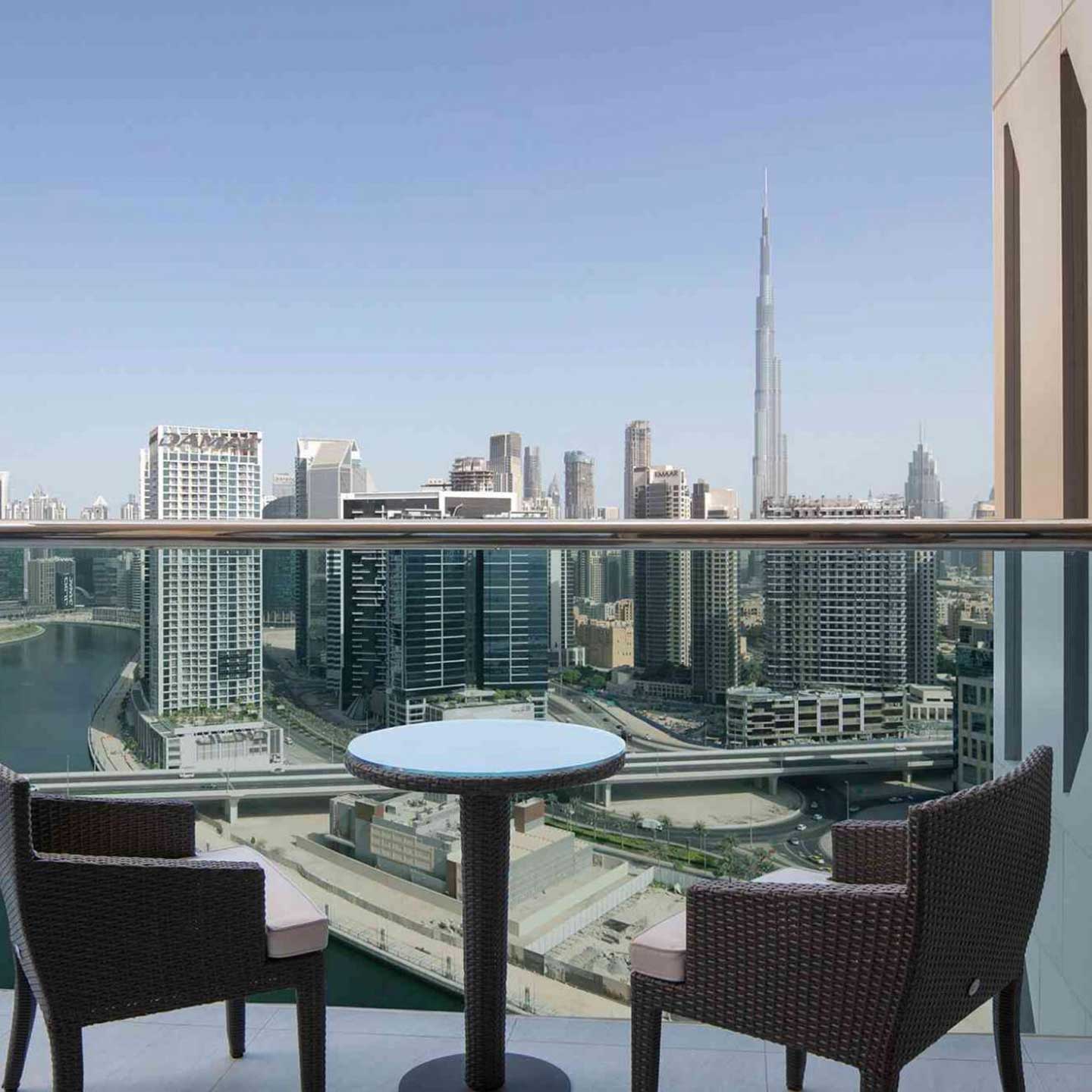 VIP King with Balcony and Burj Khalifa View room | Hyde Dubai
