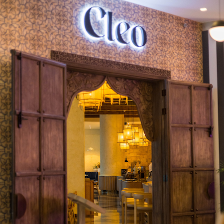 Entrée du restaurant Cleo au Hyde Dubai