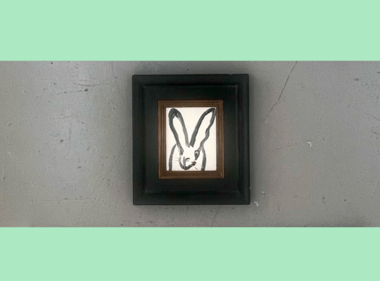 Bunny Diptych, 2020 by Hunt Slonem